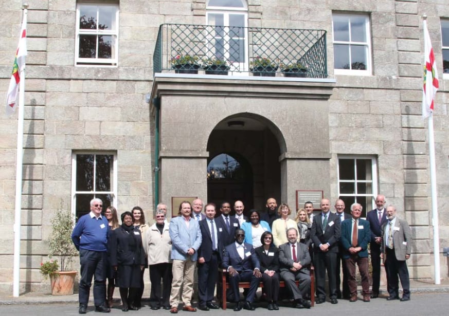 Conference participants at Island Hall, Alderney; Copyright: Dr Mike Pienkowski