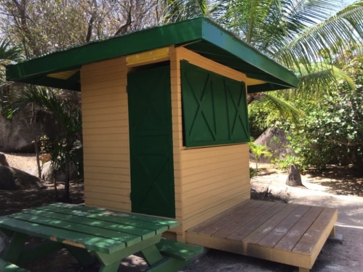 One of two vending units installed at the Baths; Copyright: NPTVI