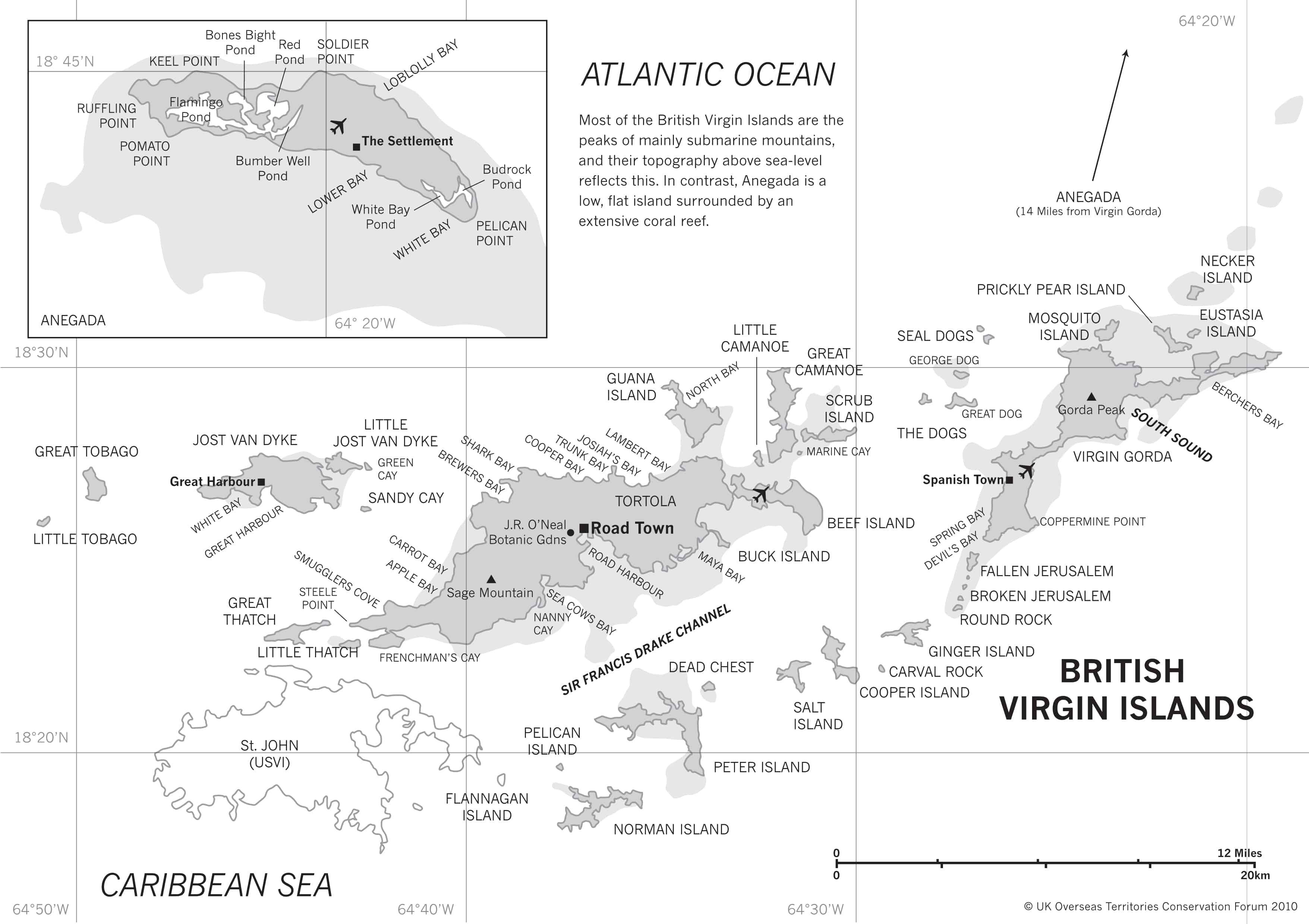 Map of British Virgin Islands