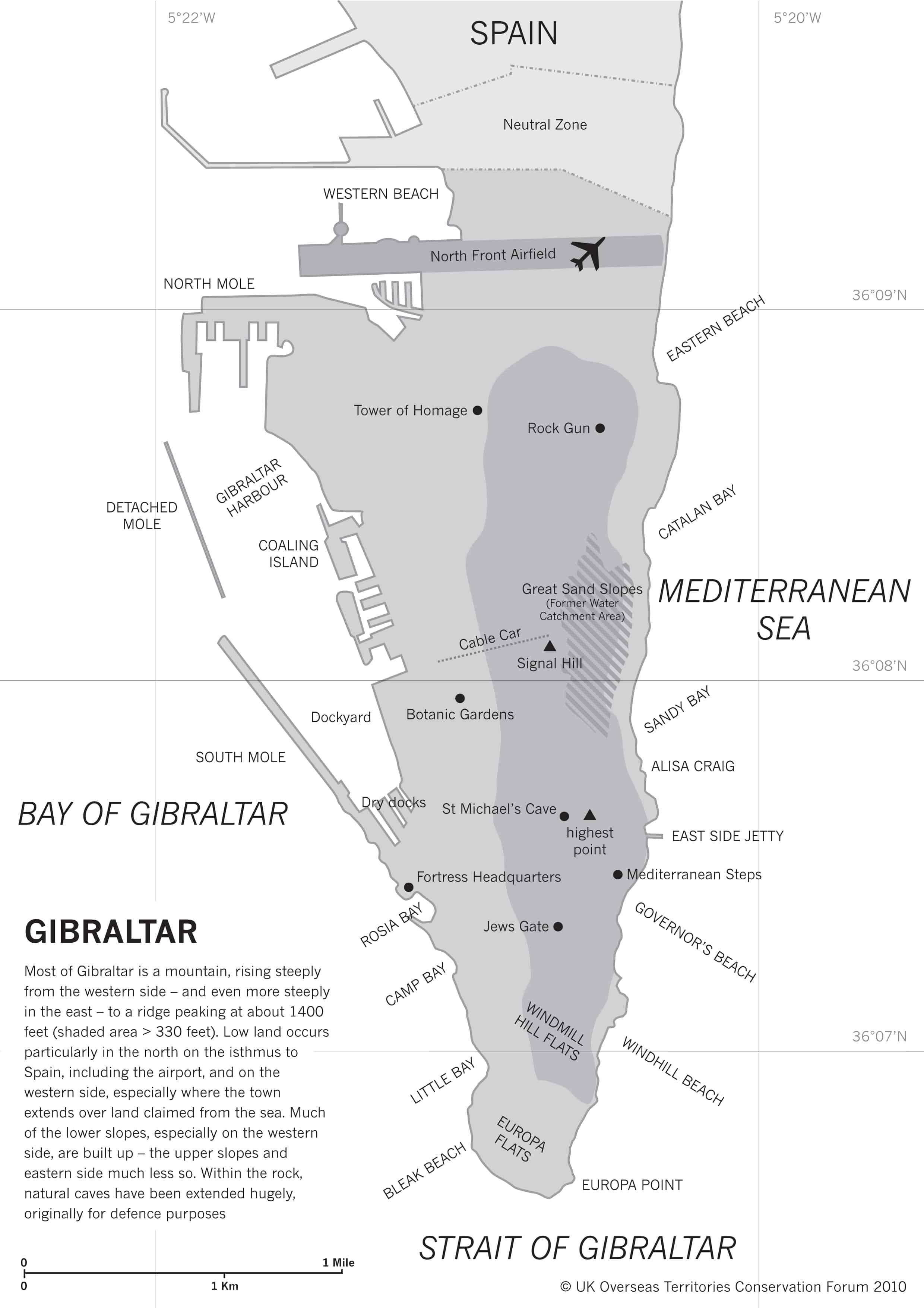 Map of Gibraltar