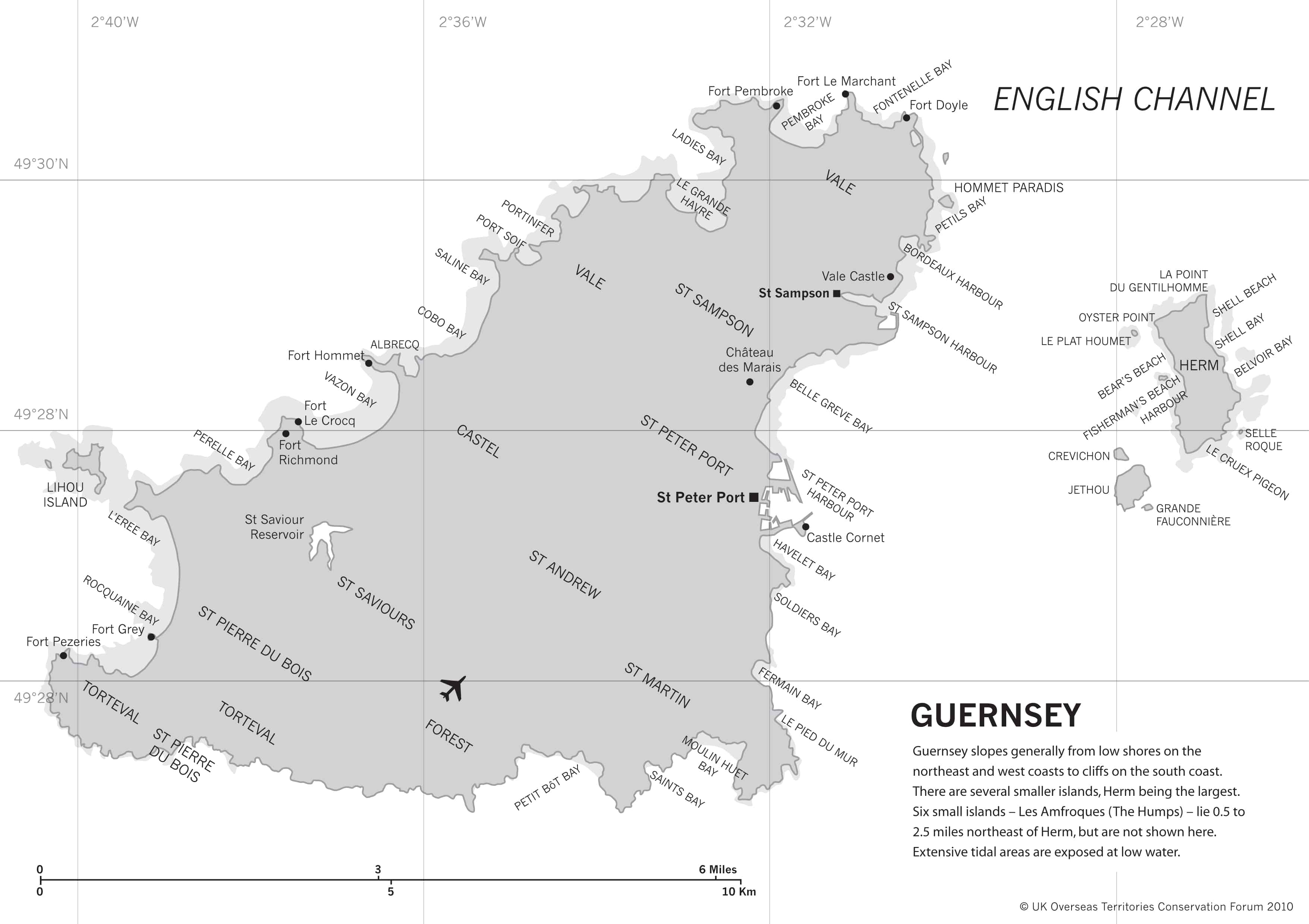 Map of Guernsey