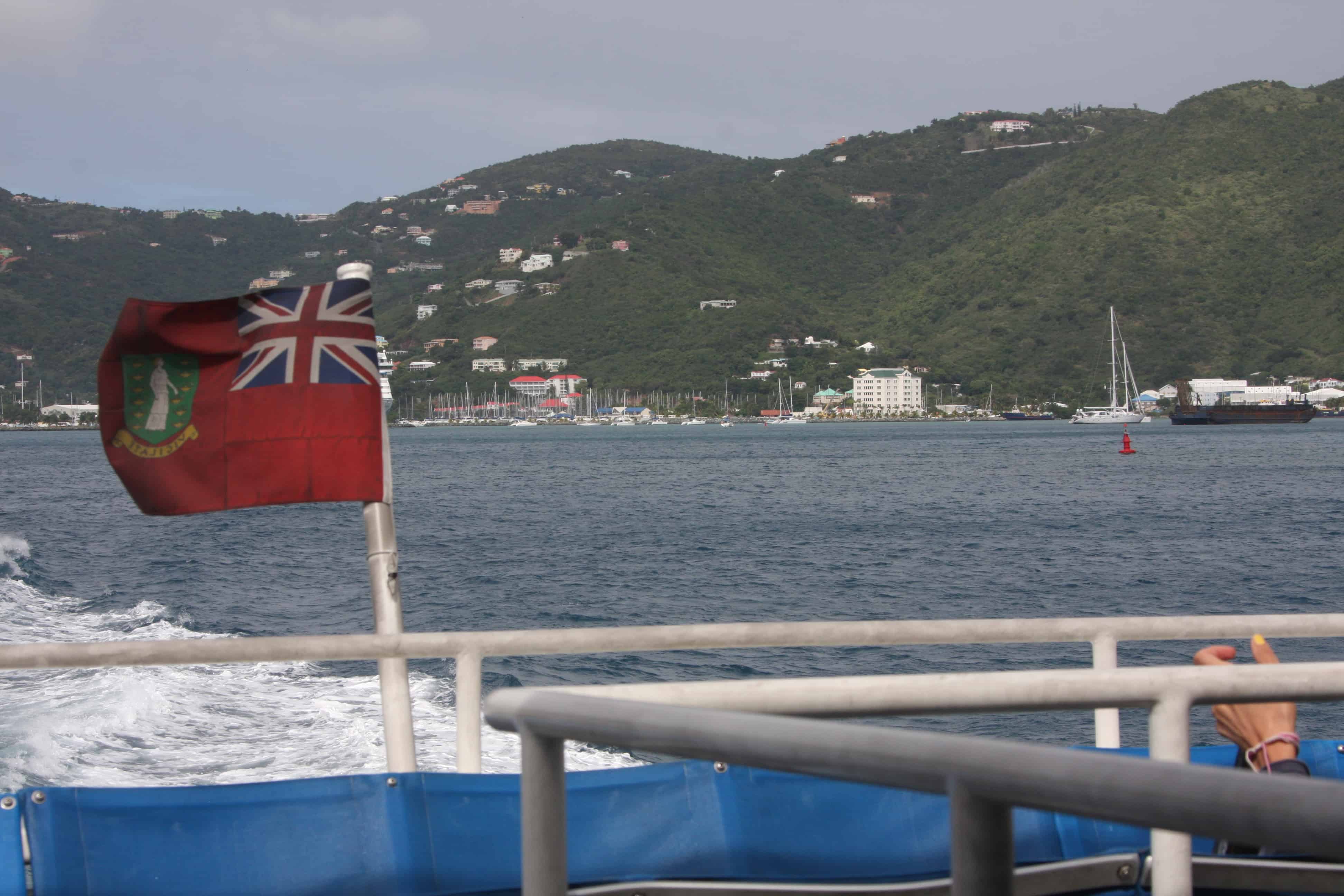 Road Town, Tortola, from the ferry to Virgin Gorda. Copyright: Dr Mike Pienkowski