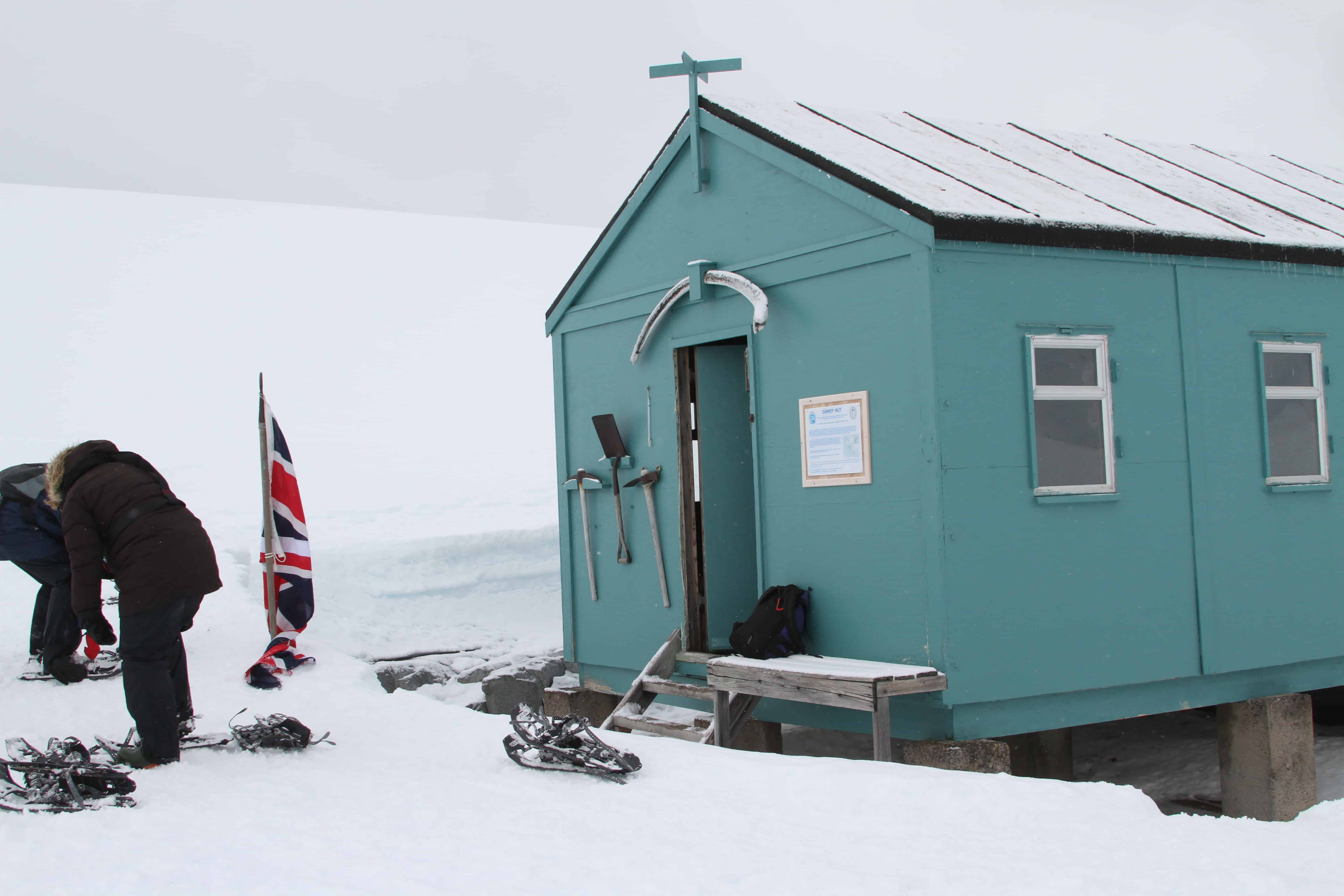 Damoy Hut, the British Antarctic Survey's ice airstrip from about 1973 to 1993; Copyright: Dr Mike Pienkowski