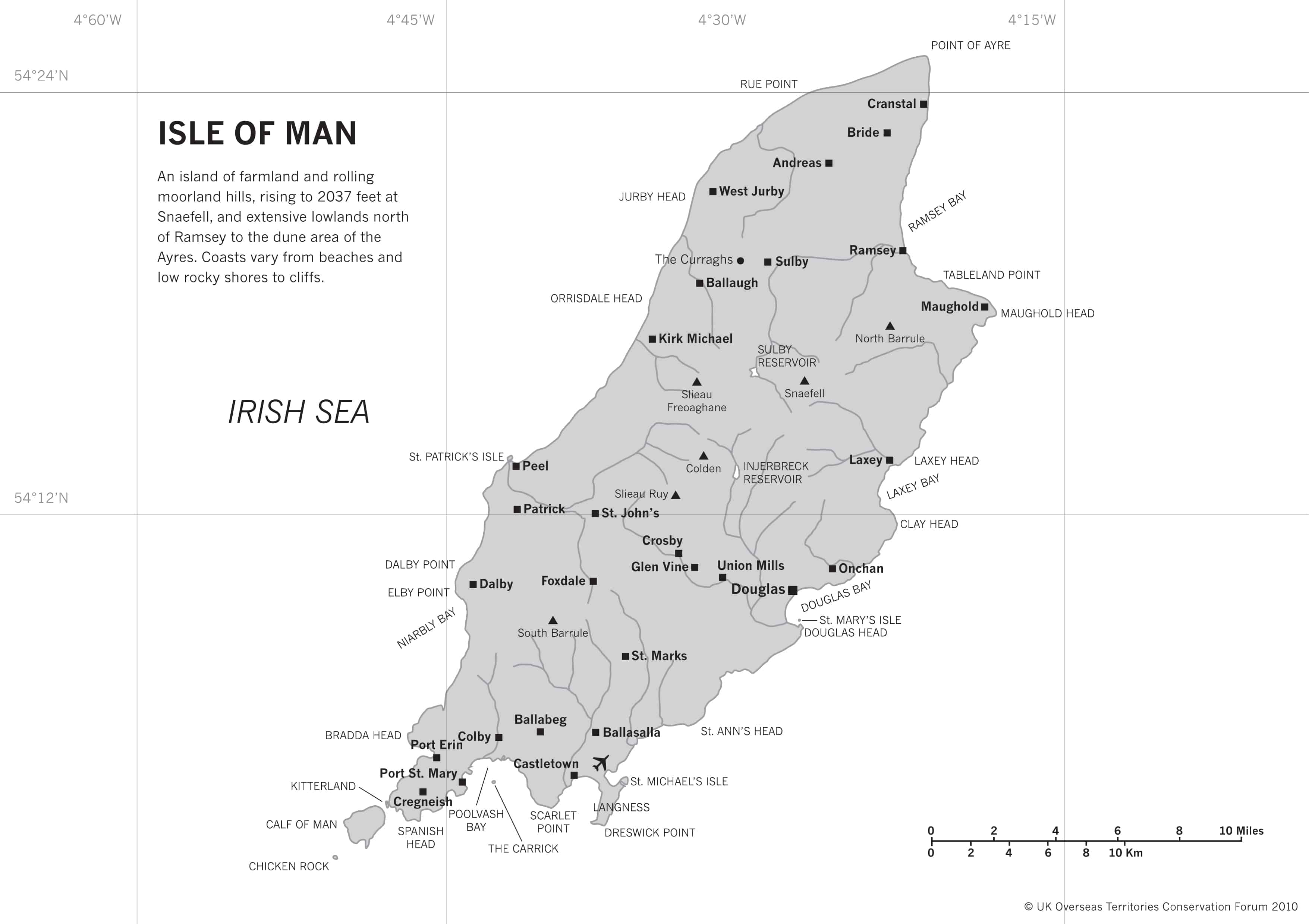 Map of Isle of Man