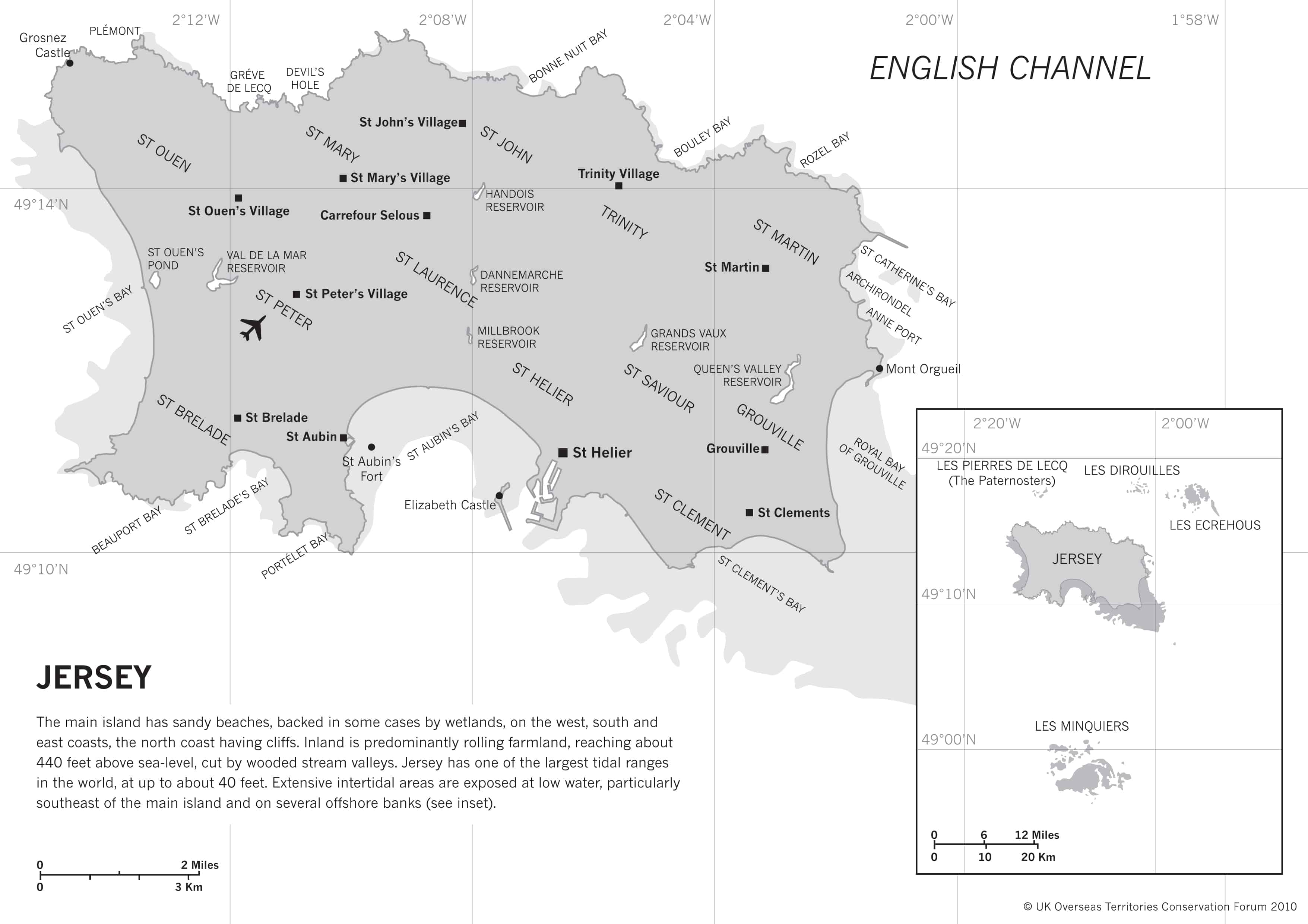 Map of Jersey (United Kingdom).  Jersey channel islands, Channel islands uk,  Bailiwick of jersey