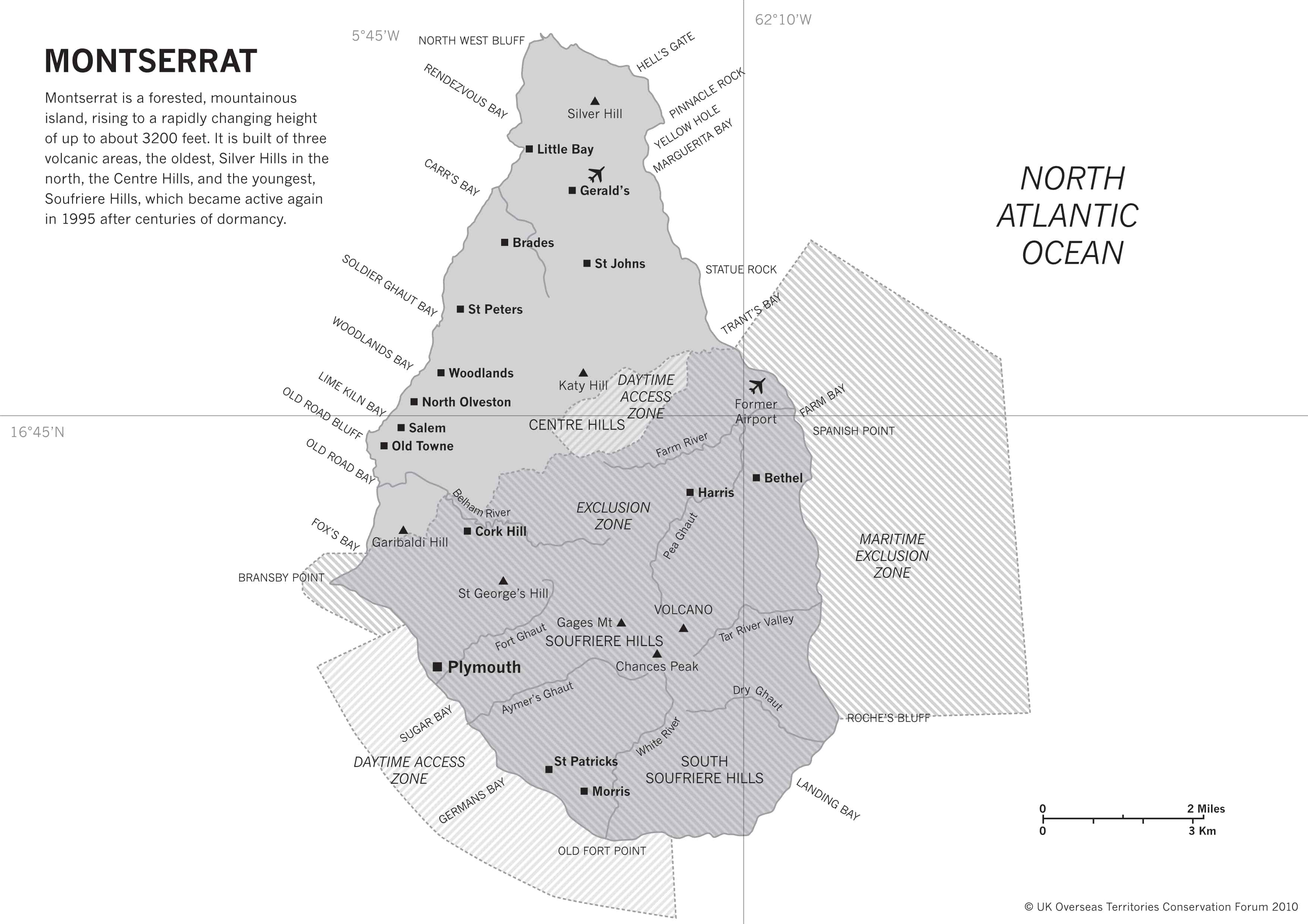 Map of Montserrat