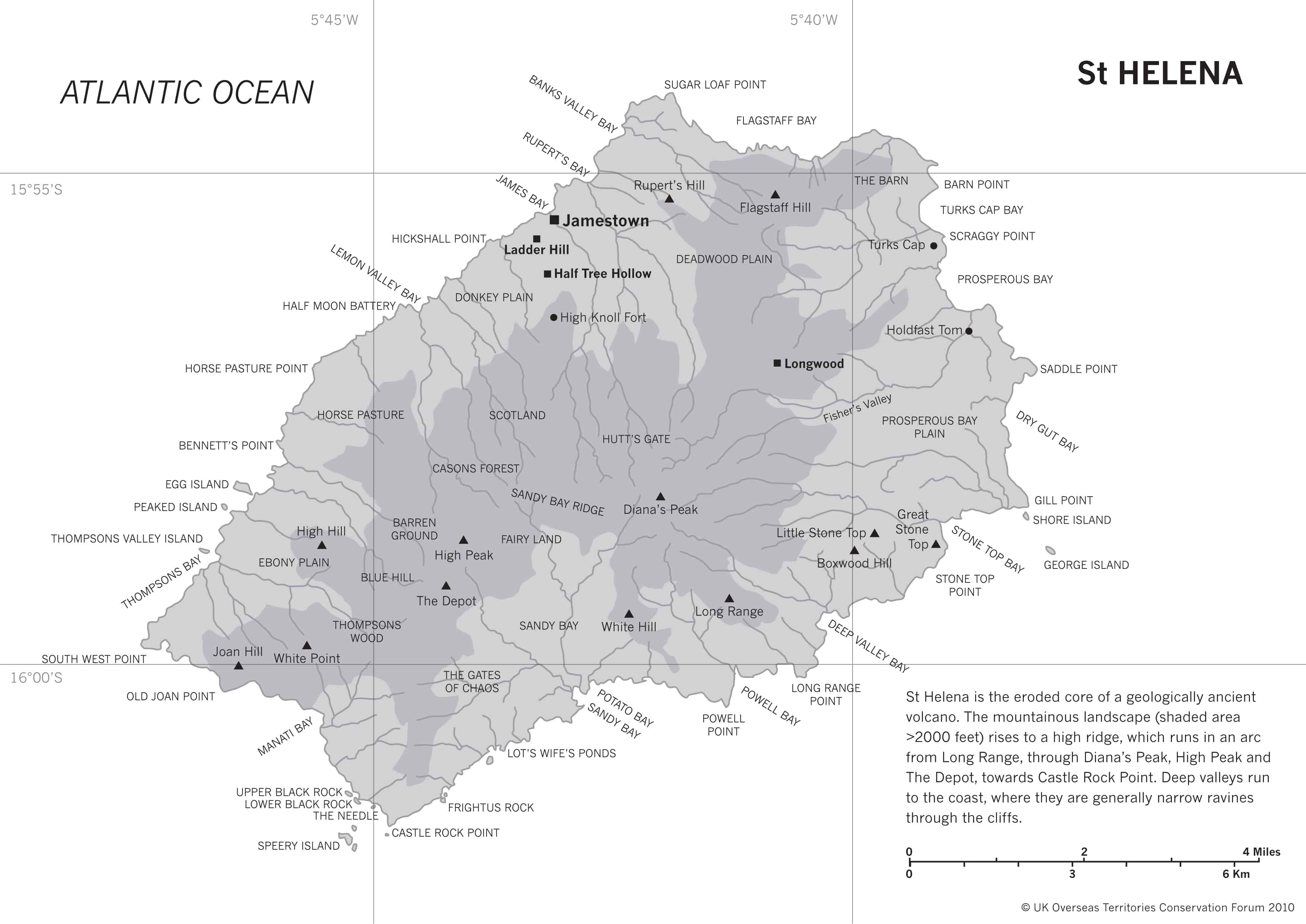 Map of St Helena