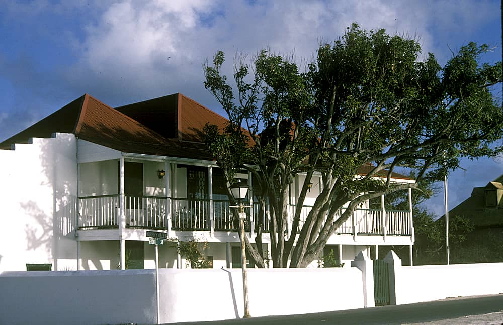 Guinep House, the headquarters of the Turks & Caicos National Museum, Grand Turk; Copyright: Dr Mike Pienkowski