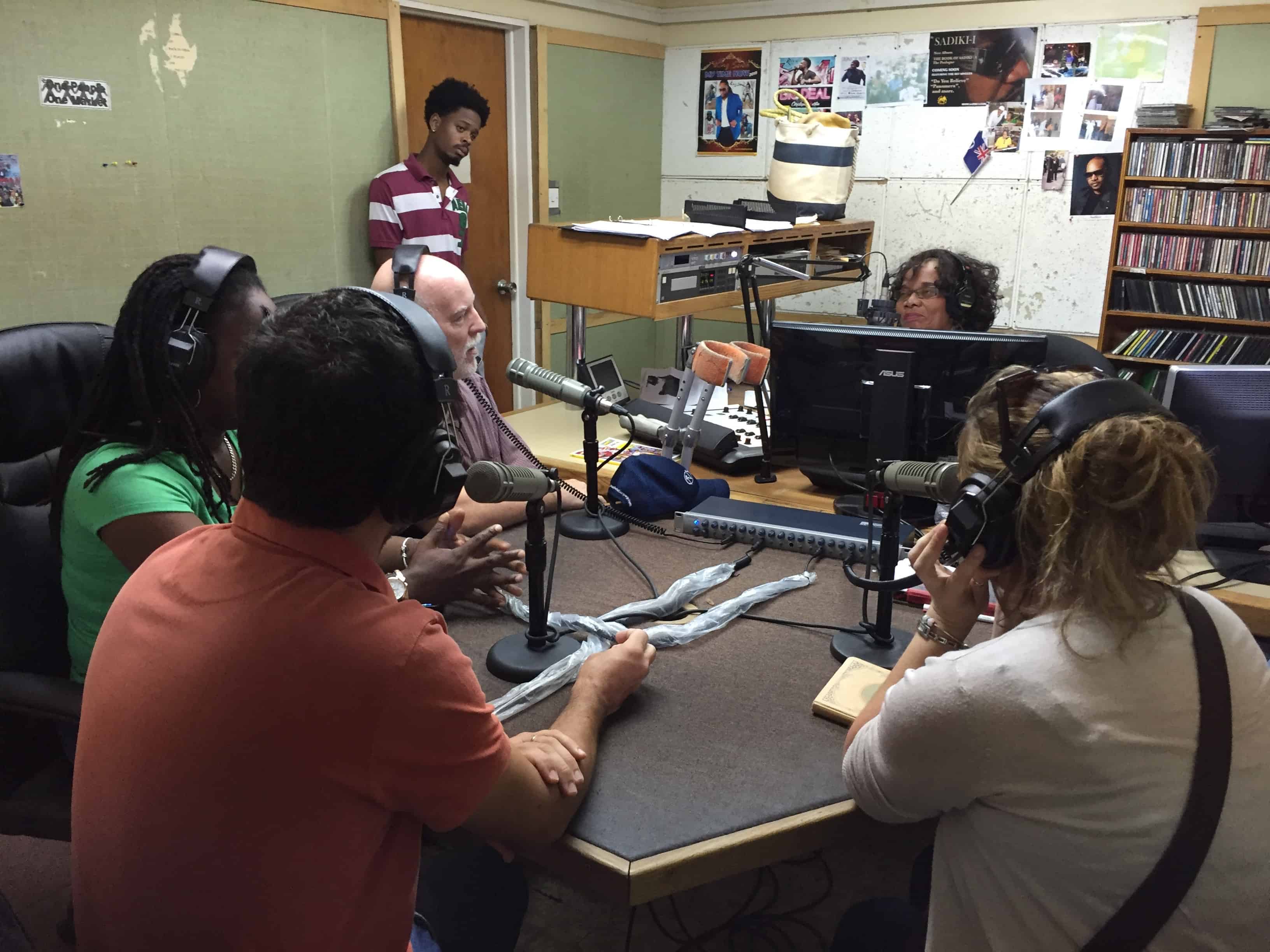 Project team takes part in ZJB radio show with Rose Willock. Nicolas outlines the 'Adopt a Home for Wildlife' initiative, which generated further interest from the community to get involved; Copyright: UKOTCF