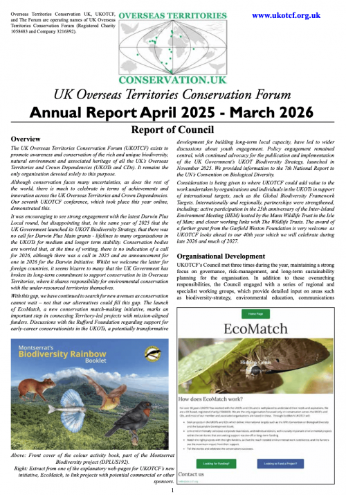 Annual Report 2025-6 Front cover