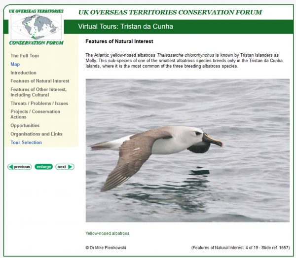 One of many pages in the Tristan da Cunha VT